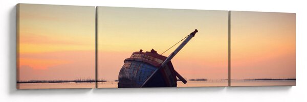 Obraz - Rozbity statek (170x50 cm)