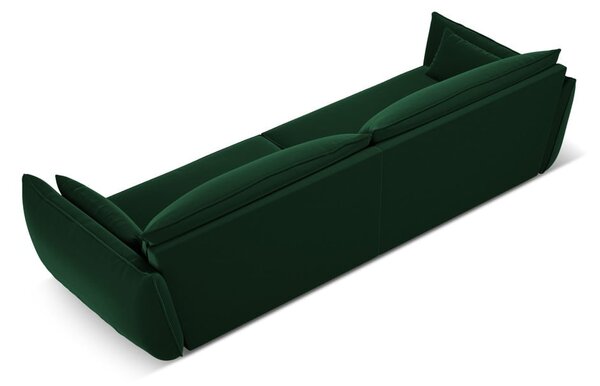 Ciemnozielona aksamitna sofa 248 cm Vanda – Mazzini Sofas
