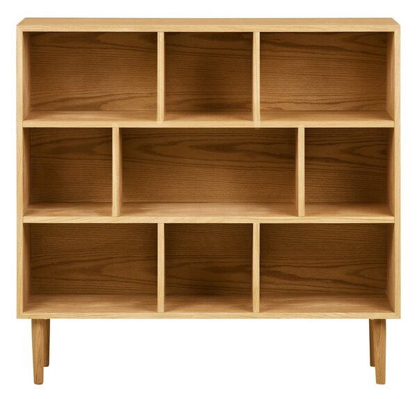 Regał w dekorze dębu w naturalnym kolorze 112x104,5x30 cm Oshawa – House Nordic