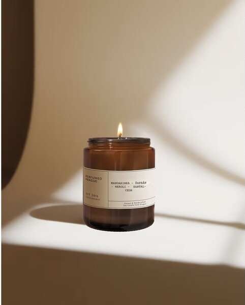 Zapachowa sojowa świeca czas palenia 40 h #47 Tangerine, Neroli and Saffron – Perfumed Prague