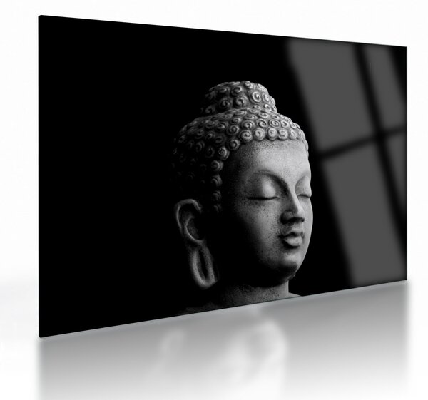 Obraz na szkle - Budda, portret (70x50 cm)