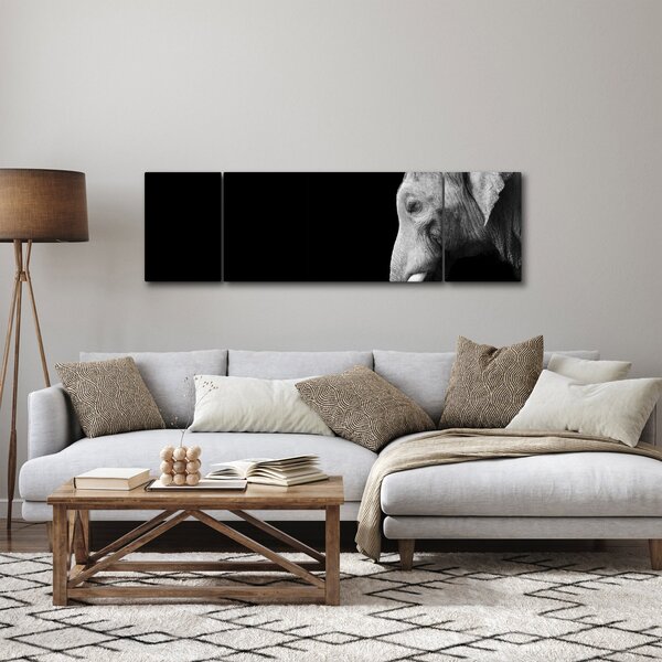 Obraz - Słoń (170x50 cm)