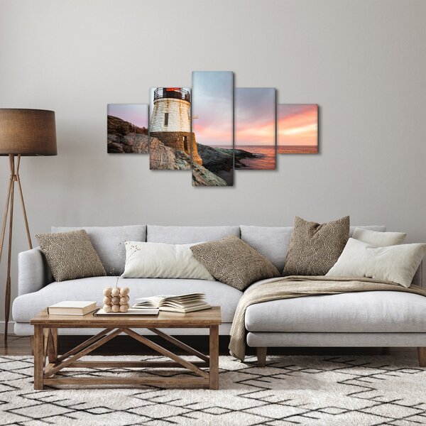 Obraz - Latarnia morska Castle Hill (125x70 cm)