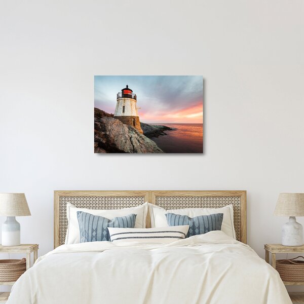 Obraz na szkle - Latarnia morska Castle Hill (70x50 cm)