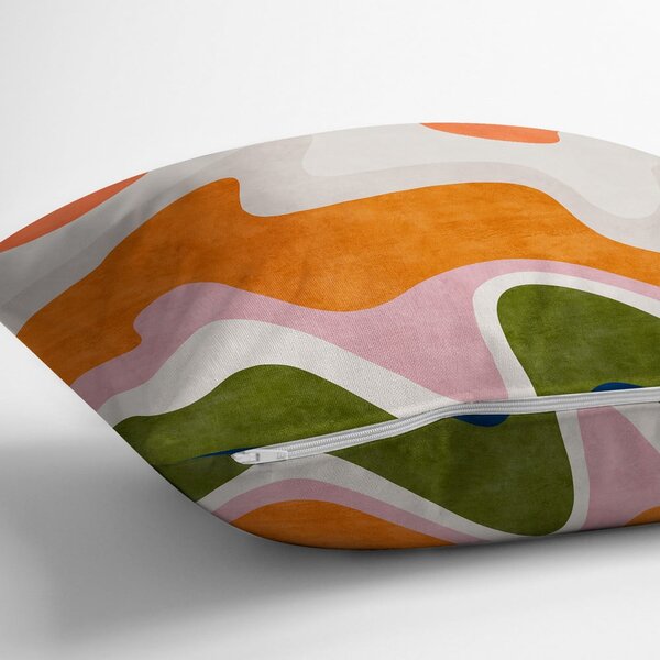 Poszewka na poduszkę 43x43 cm Squiggly Orange – Mila Home