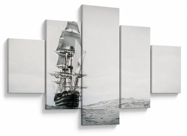 Obraz - Statek płynący po oceanie (125x70 cm)