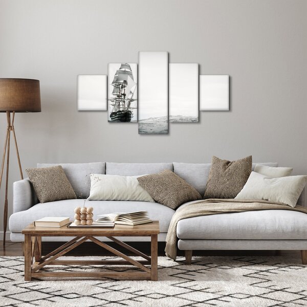 Obraz - Statek płynący po oceanie (125x70 cm)