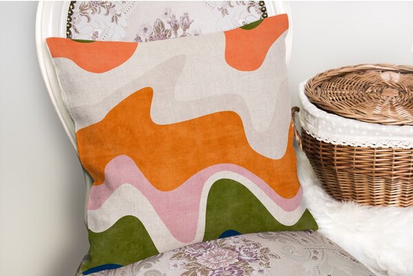 Poszewka na poduszkę 43x43 cm Squiggly Orange – Mila Home