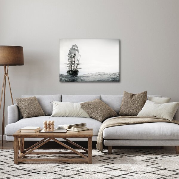 Obraz - Statek płynący po oceanie (70x50 cm)