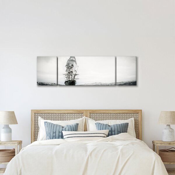 Obraz - Statek płynący po oceanie (170x50 cm)