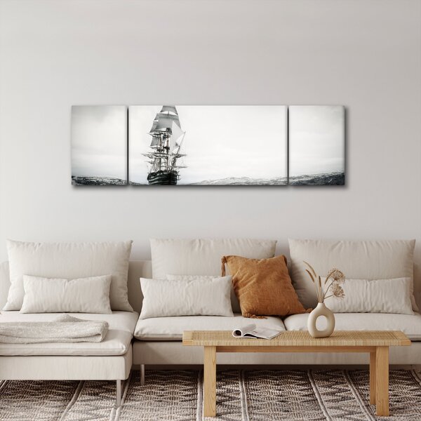 Obraz - Statek płynący po oceanie (170x50 cm)