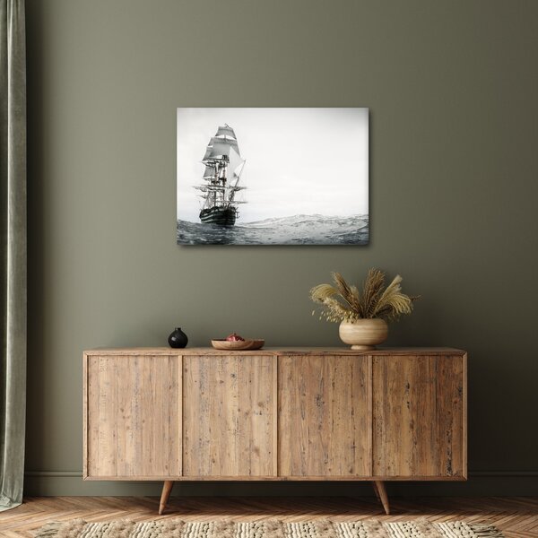 Obraz - Statek płynący po oceanie (70x50 cm)