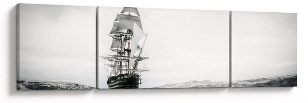 Obraz - Statek płynący po oceanie (170x50 cm)