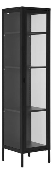 Czarna metalowa witryna 40x180 cm Brisbane – House Nordic