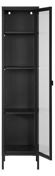 Czarna metalowa witryna 40x180 cm Brisbane – House Nordic