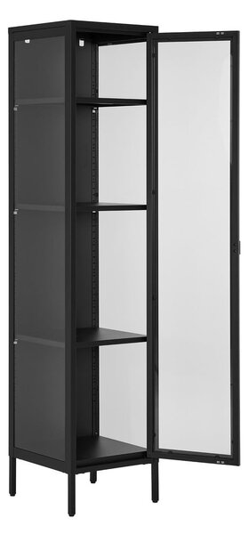 Czarna metalowa witryna 40x180 cm Brisbane – House Nordic