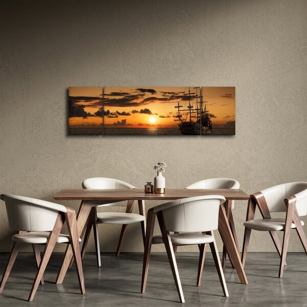 Obraz - Statek piracki (170x50 cm)