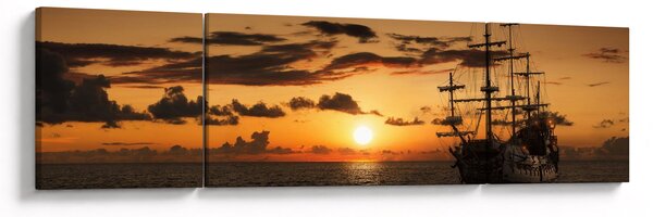 Obraz - Statek piracki (170x50 cm)