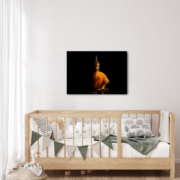 Obraz - Posąg Złotego Buddy (70x50 cm)