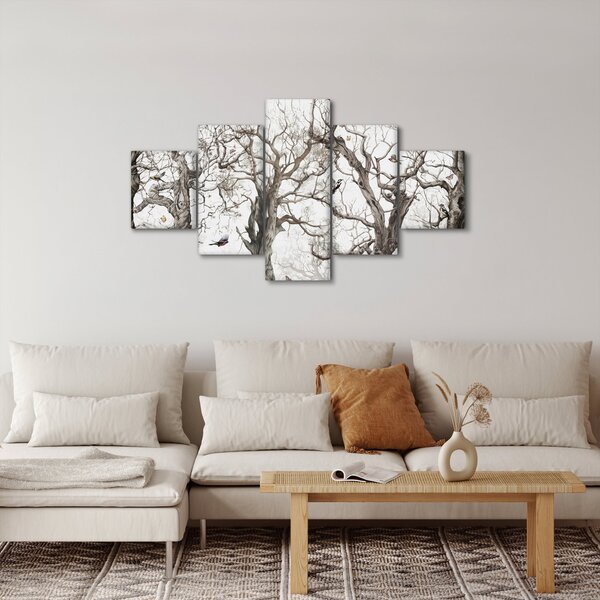 Obraz - Wzór lasu, rysunek (125x70 cm)