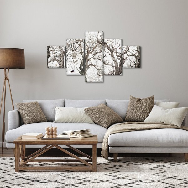 Obraz - Wzór lasu, rysunek (125x70 cm)