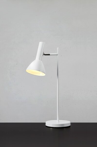 Biała lampa stołowa (wys. 65 cm) Metro – Markslöjd
