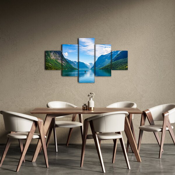 Obraz - Jezioro Lovatnet (125x70 cm)