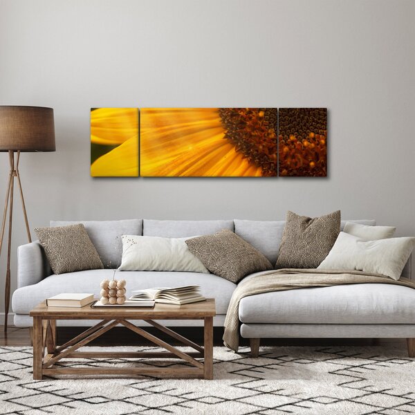 Obraz - Słoneczniki (170x50 cm)
