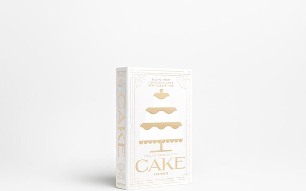 Widelczyki deserowe w biało-srebrnym kolorze ze stali nierdzewnej zestaw The Essentials Cake Tools – Printworks