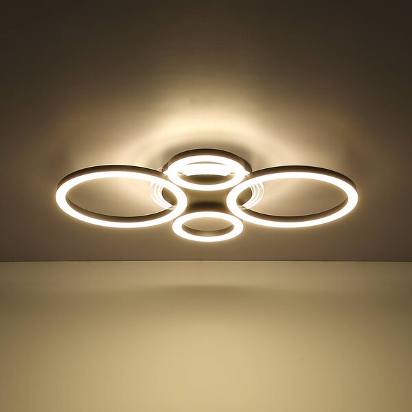 Globo Lampa sufitowa Loretta, czarny, salon / jadalnia, metal
