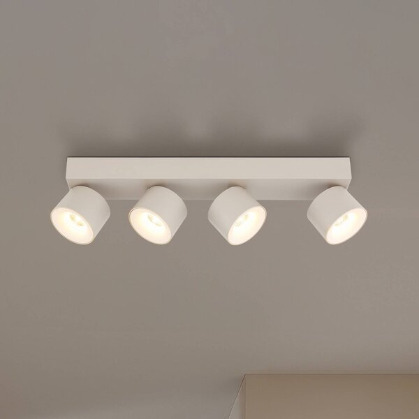 Globo Reflektor sufitowy LED Rae, kolor piaskowy, metalowy, 4-punktowa, 46 cm Rae, kremowy / amber, salon / jadalnia, metal