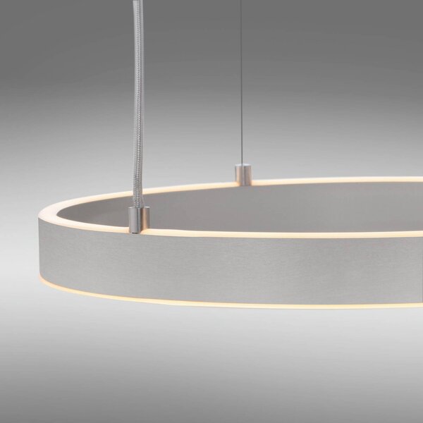 JUST LIGHT. GmbH Lampa wisząca Lilluti, możliwość ściemniania, aluminiowy / szary / cynkowy, salon / jadalnia, metal, nowoczesny