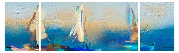 Obraz - Malarstwo krajobrazowe, malarstwo (170x50 cm)