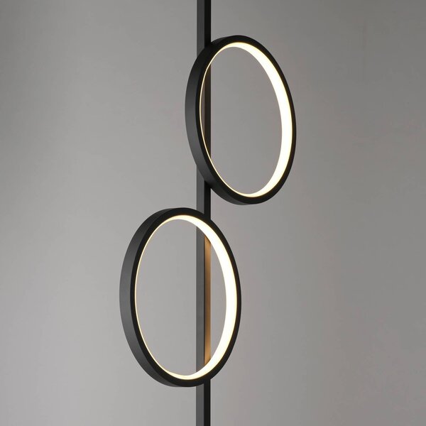 JUST LIGHT. GmbH Lampa stojąca Mini-Ritus, czarny, salon / jadalnia, metal, nowoczesny