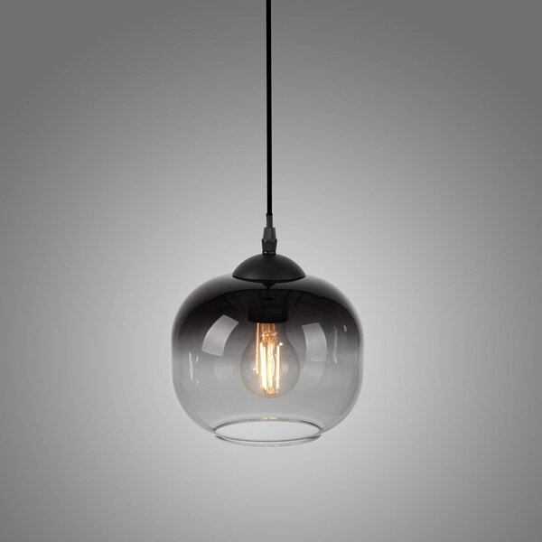 JUST LIGHT. GmbH Lampa wisząca Zea, czarny, salon / jadalnia, metal, nowoczesny