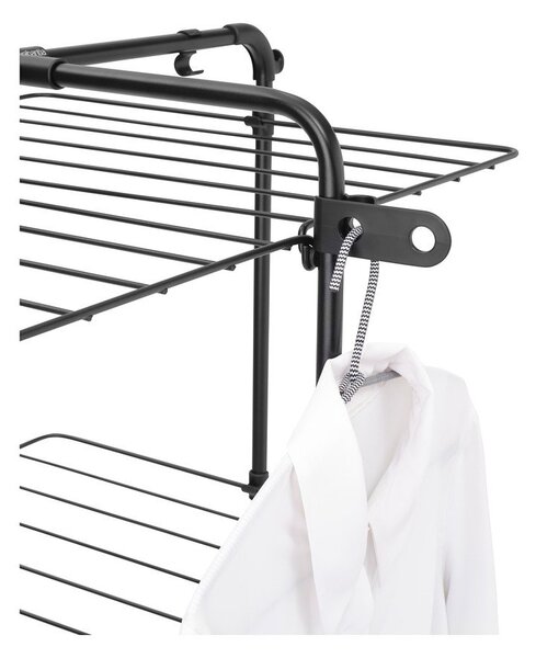 Suszarka na pranie w kolorze matowej czerni 30 m HangOn Tower – Brabantia