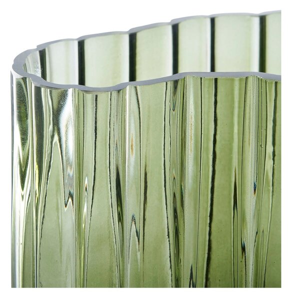 Zielony szklany wazon (wysokość 26,5 cm) – House Nordic