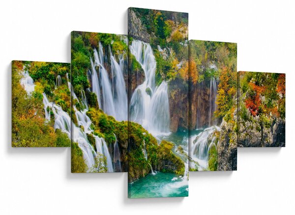 Obraz - Park Narodowy Jezior Plitwickich (125x70 cm)