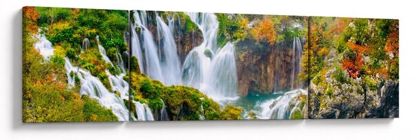 Obraz - Park Narodowy Jezior Plitwickich (170x50 cm)