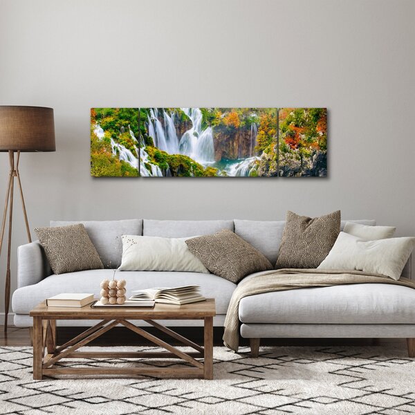 Obraz - Park Narodowy Jezior Plitwickich (170x50 cm)