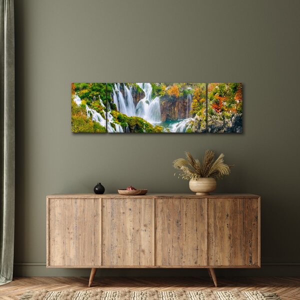 Obraz - Park Narodowy Jezior Plitwickich (170x50 cm)