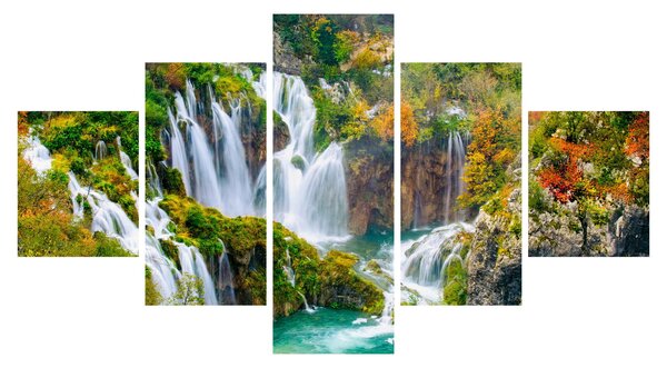 Obraz - Park Narodowy Jezior Plitwickich (125x70 cm)