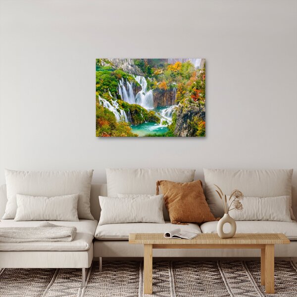Obraz - Park Narodowy Jezior Plitwickich (70x50 cm)