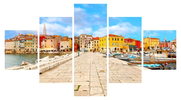 Obraz - Stare istryjskie miasto Poreč, Chorwacja (125x70 cm)
