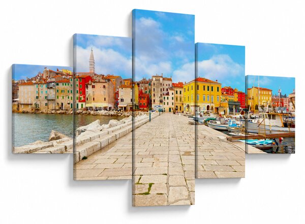 Obraz - Stare istryjskie miasto Poreč, Chorwacja (125x70 cm)
