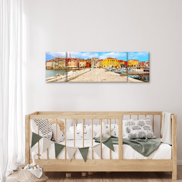 Obraz - Stare istryjskie miasto Poreč, Chorwacja (170x50 cm)