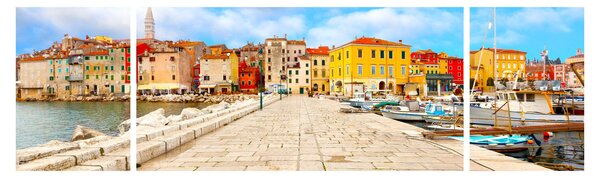 Obraz - Stare istryjskie miasto Poreč, Chorwacja (170x50 cm)