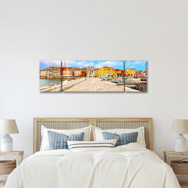 Obraz - Stare istryjskie miasto Poreč, Chorwacja (170x50 cm)