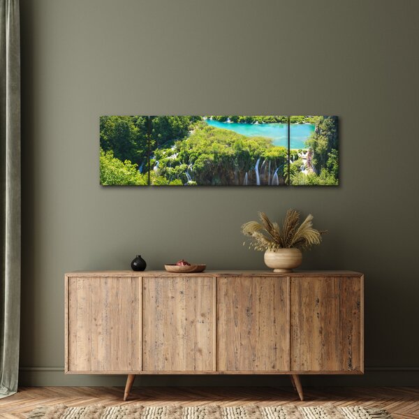 Obraz - Wodospady (170x50 cm)