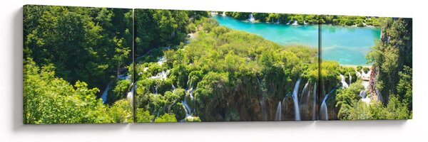 Obraz - Wodospady (170x50 cm)